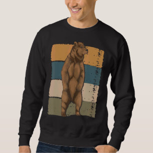 Retro Brown Bar Animal Wildlife Bär 1 Sweatshirt