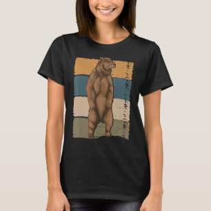 Retro Brown Bar Animal Wildlife Bär 1 T-Shirt