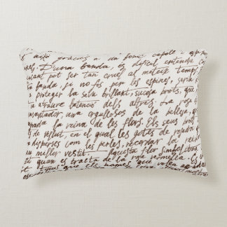 Retro Brown Tinte Manuskript Textur Dekokissen
