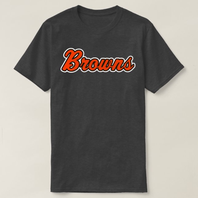 Retro Browns Script T-Shirt (Design vorne)