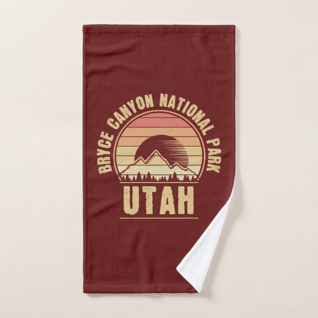 Retro Bryce Canyon Nationalpark Utah Handtuch (Handtuch)