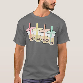 Retro Bubble Tee Shirts Boba Milk Tee Shirt