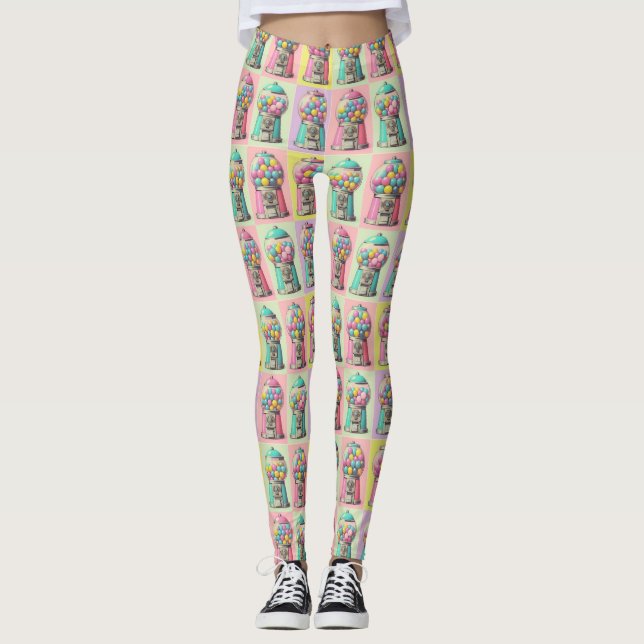 Retro Bubblegum Leggings (Vorderseite)