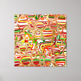 Retro-Buben Abstrakte Moderne Kunst Leinwanddruck