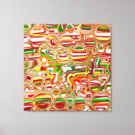 Retro-Buben Abstrakte Moderne Kunst Leinwanddruck