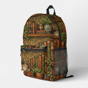 Retro-Buchliebhaber Buchclub  Bedruckter Rucksack