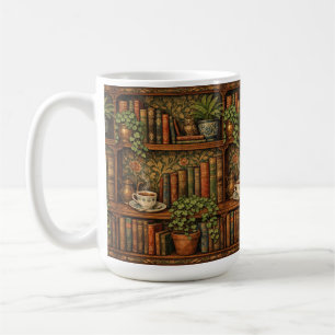 Retro-Buchliebhaber-Kunst Kaffeetasse