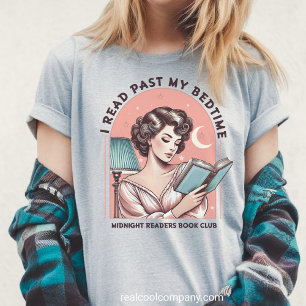 Retro Buchliebhaber-Shirt Mitternachts-Leseklub-T- Tri-Blend Shirt