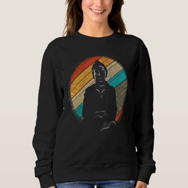 Retro Buddha Sweatshirt (Vorderseite)