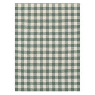 Retro Buffalo Kariert Tartan Muster Forest Green Tischdecke