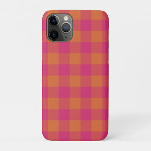Retro Buffalo Kariert Tartan Muster Pink und Orang Case-Mate iPhone Hülle