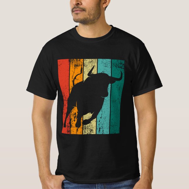 Retro Bull T-Shirt (Vorderseite)