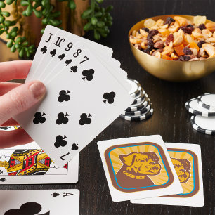 Retro Bulldog Spielkarten
