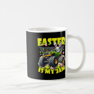 Retro Bunny Ostern ist mein Jam Monster Truck Off- Kaffeetasse