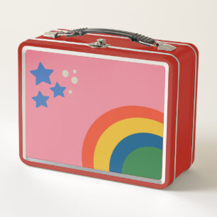 Retro-Buntbox Metall Brotdose