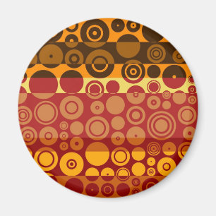 Retro-bunte abstrakte Kunst der Fünfzigerjahre 2 Magnet