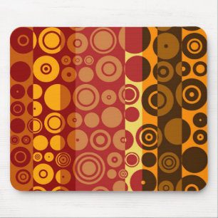 Retro bunte Jahr-abstrakte Kunst 2 Mousepad