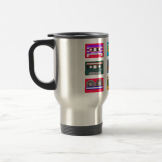 Retro-bunte Kassetten 80er Nostalgie Reisebecher