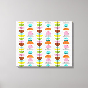 Retro Bunte Nester Gespannte Leinwanddrucke Leinwanddruck