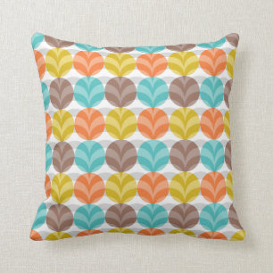 Retro buntes Tupfen-Muster Kissen