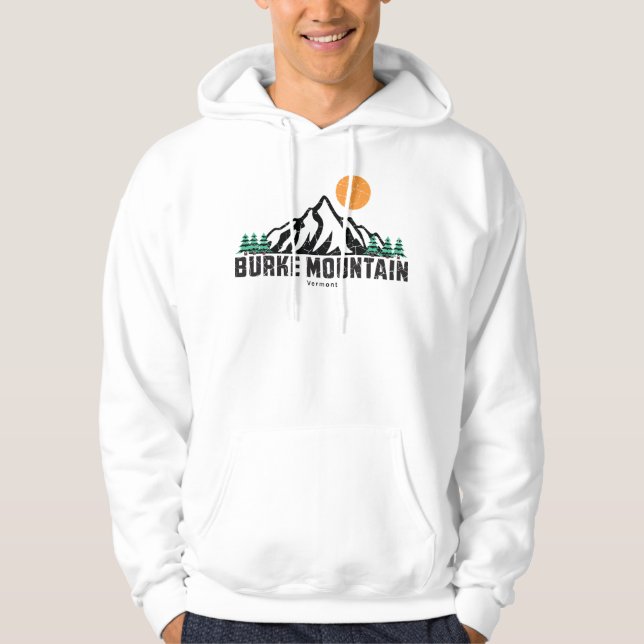 Retro Burke Mountain Ski Hoodie (Vorderseite)