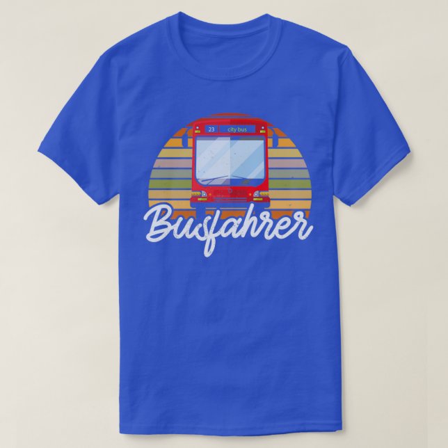 Retro-Busfahrer Vintage Geschenkidee T-Shirt (Design vorne)