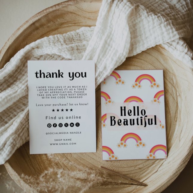 Retro Business dank Karte (Von Creator hochgeladen)