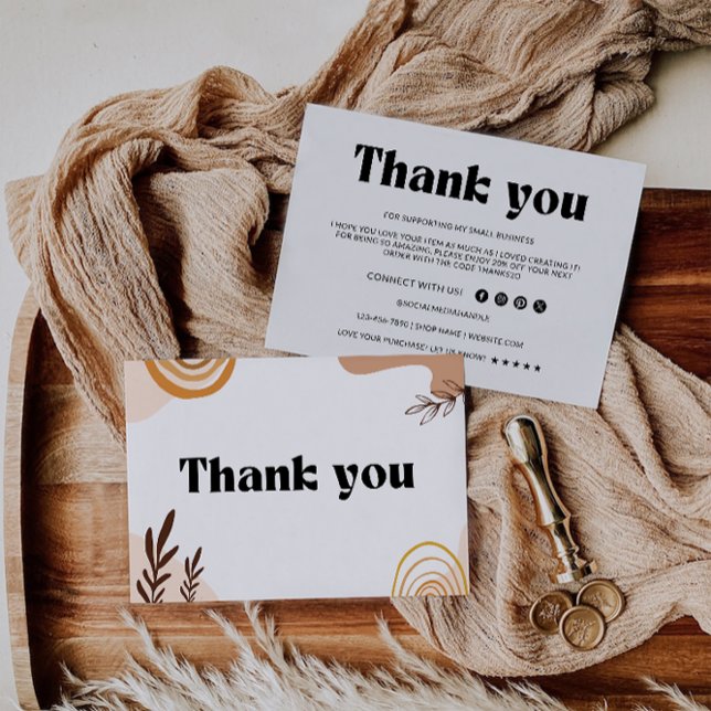 Retro Business dank Karte (Retro Business Thank You Card)