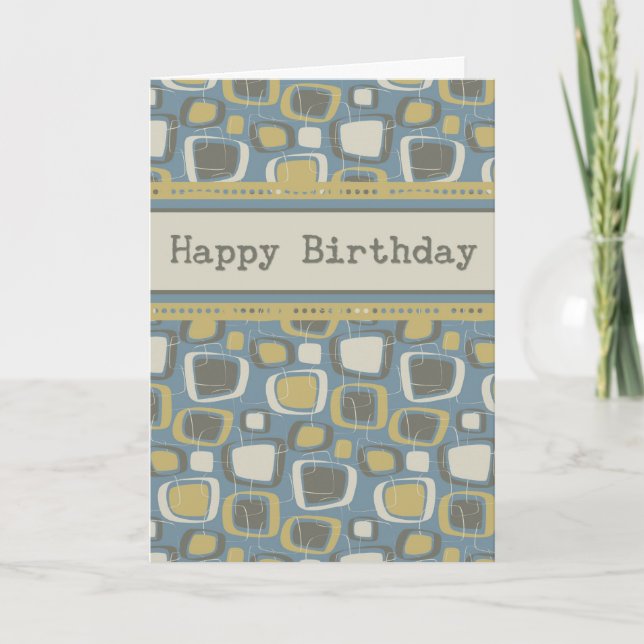 Retro Business De Groupe Carte Anniversaire (Devant)
