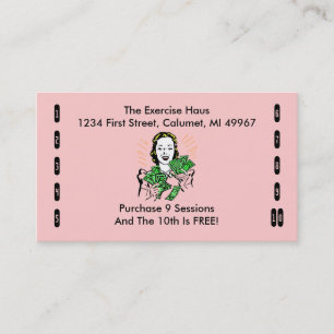 Retro Business Punch Cards Jeglicher Business Happ Treuekarte