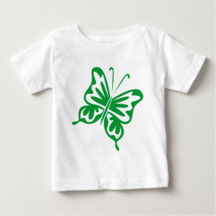 Retro Butterfly - Gras grün Baby T-shirt