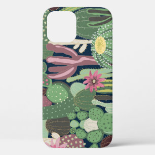 Retro Cactus Design: Nahtlose Textur Case-Mate iPhone Hülle