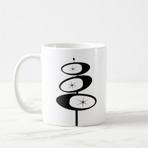 Retro CAFÉ MUGS Atomic Age MCM Imprimer