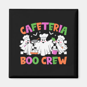 Retro-Cafeteria-Boo-Crew Cafeteria-Mitarbeiter Magnet