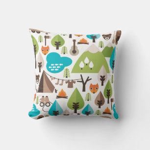 Rétro caisse mignonne de coussin de motif de faun