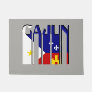 Retro Cajun Acadiana Flaggen-Louisiana-Tür-Matte Fußmatte