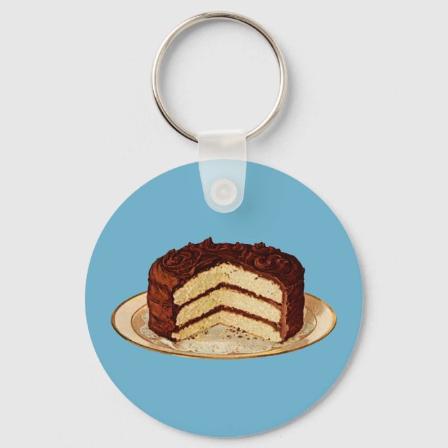Retro Cake Schlüsselanhänger (Vorderseite)