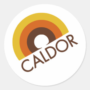 Retro Caldor Warenhaus-Logo Runder Aufkleber