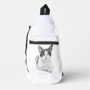 Retro Calico Halftone Crossbody Bag
