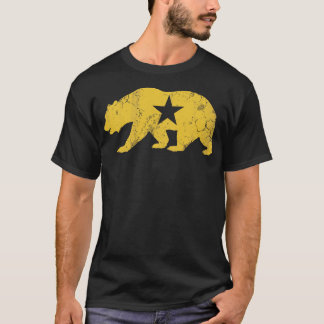 Retro California Golden Staat Bär T-Shirt