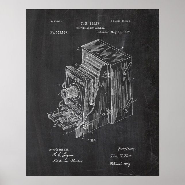 Retro-Camera-Patent Poster (Vorne)