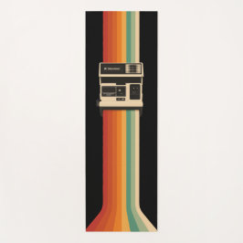 Retro Camera with Rainbow Print Yogamatte