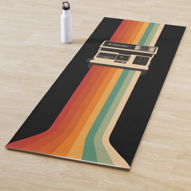 Retro Camera with Rainbow Print Yogamatte (Beispiel)