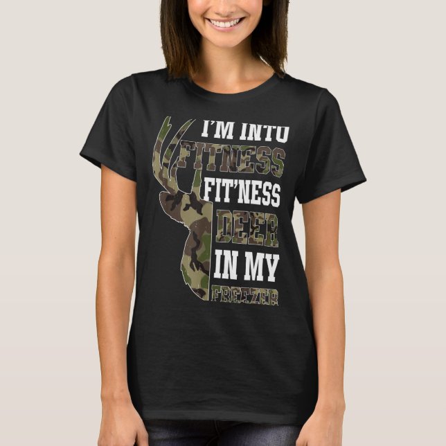 Retro Camo Deer Hunting Funny Wildlife Hunter Men  T-Shirt (Vorderseite)