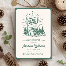 Retro Camp Bachelorette Girls Glamping Wochenende