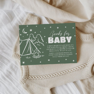 Retro-Camp-Einlegekarten für Baby-Bücher Begleitkarte