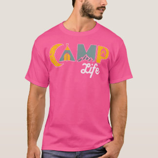 Retro Camp Leben Outdoor Camping Bergsteigen T-Shirt