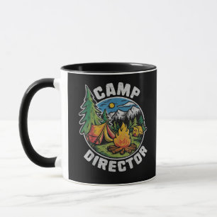 Retro-Camp-Leiter Camping-Sommercamp Lustiges Camp Tasse