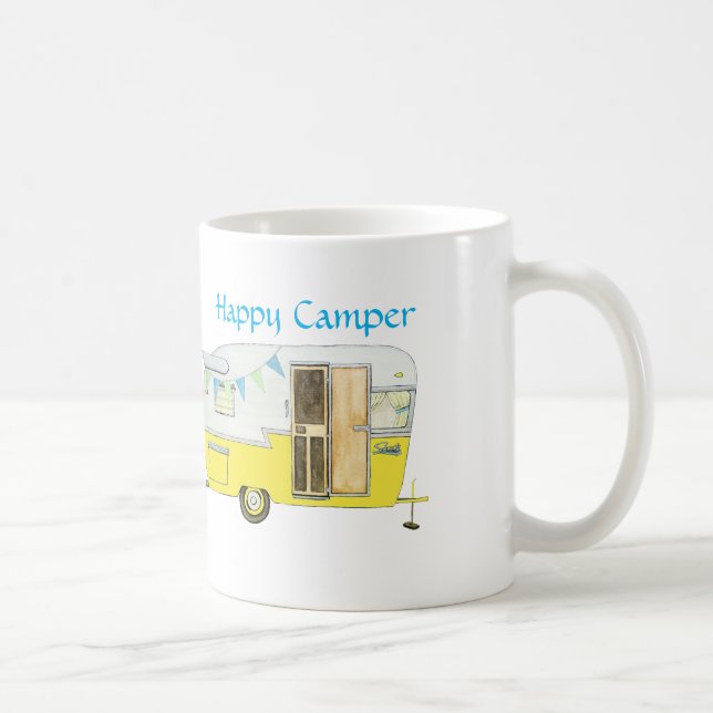 Retro Camper-Anhänger-Tasse Kaffeetasse (Rechts)