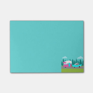 Retro Camper-/Anhänger-und Auto-Post-Itanmerkungen Post-it Klebezettel